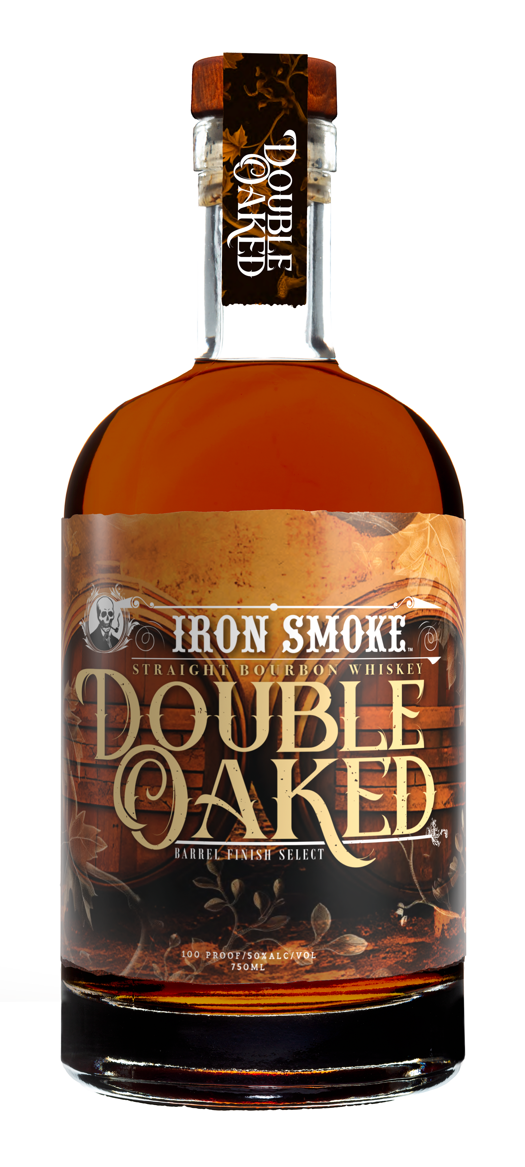 Iron Smoke Double Oaked Straight Bourbon Whiskey 750ml