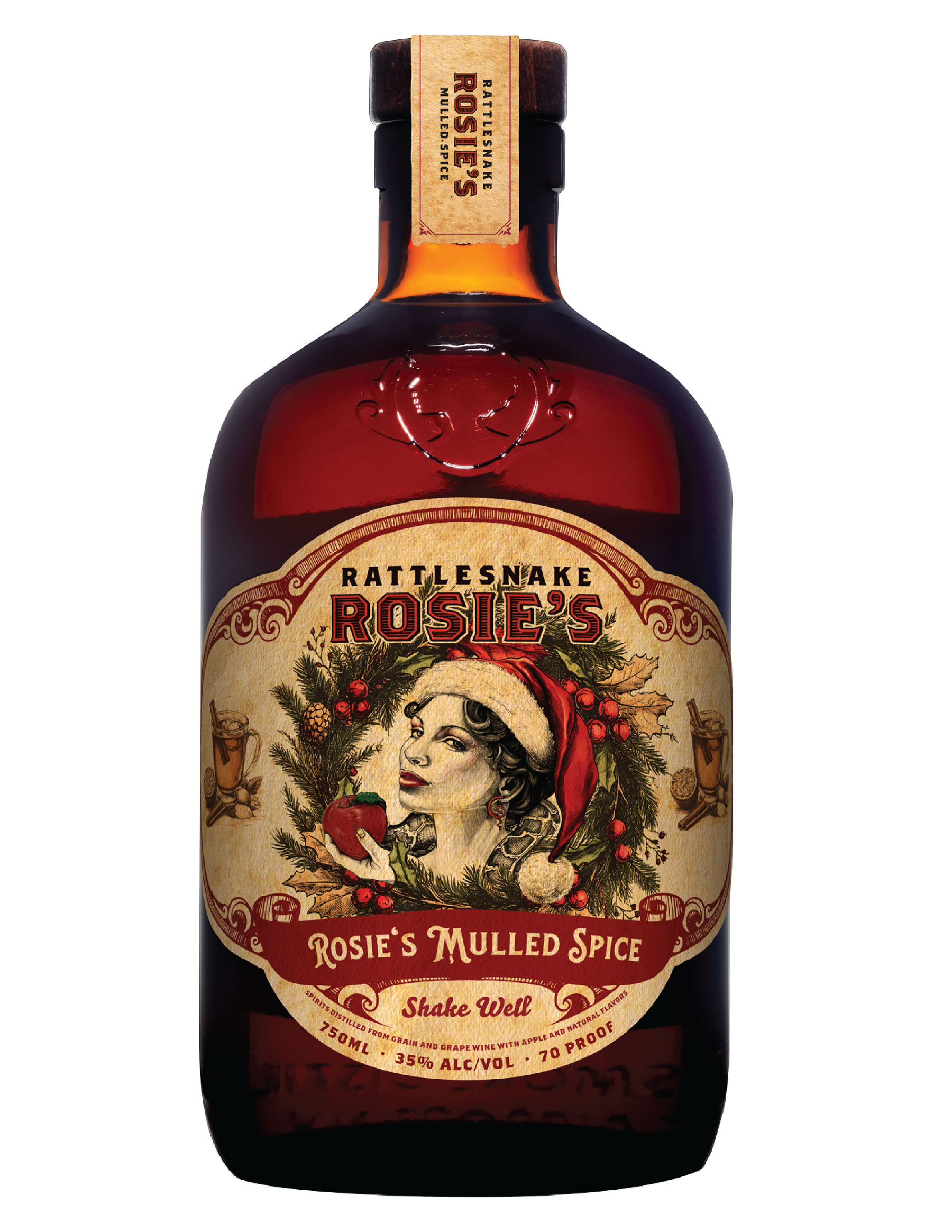 Rattlesnake Rosie's Mulled Spice Whiskey 750ml (Reserve Now!)